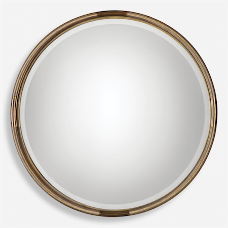 Finnick Iron Coil Round Mirror