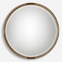 Finnick Iron Coil Round Mirror