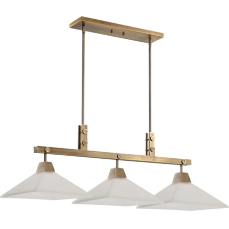 Brookdale Industrial 3 Light Chandelier