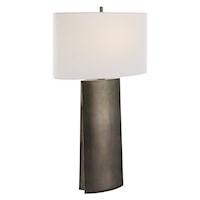 V-Groove Modern Table Lamp