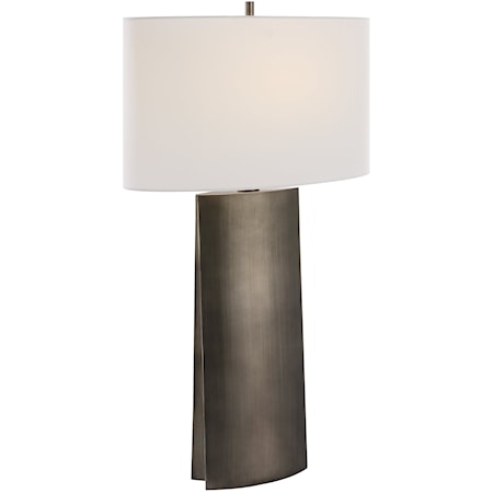 V-Groove Modern Table Lamp