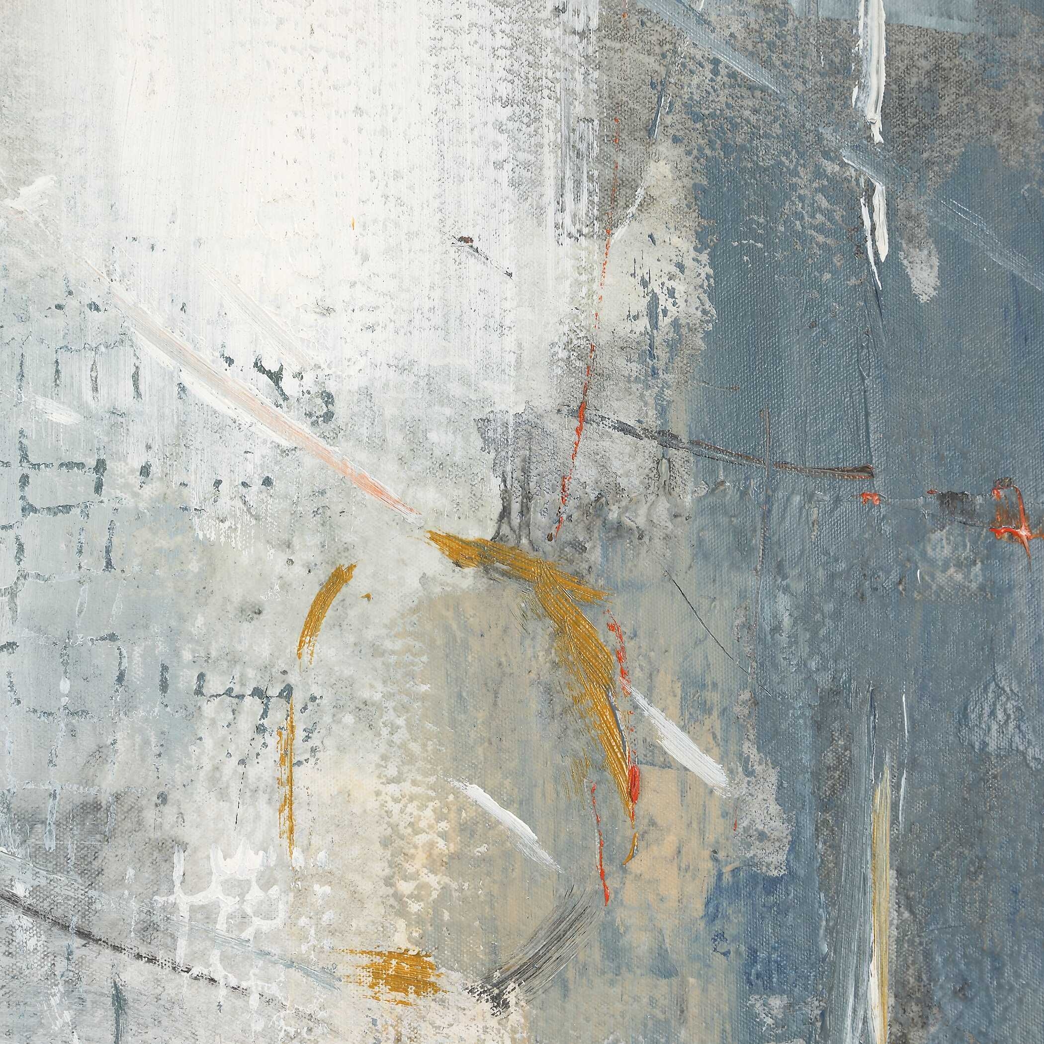 Blueprint Hand Painted Modern Art