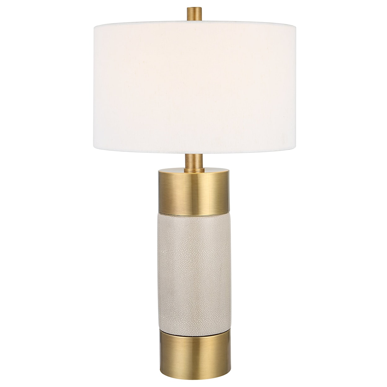 Uttermost Adelia Adelia Ivory and Brass Table Lamp