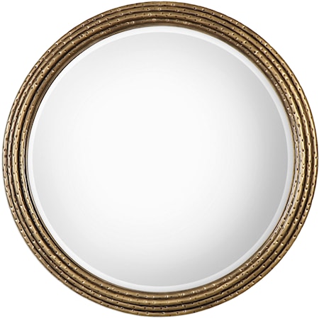 Spera Round Gold Mirror