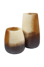 Uttermost Desert Wind Handcrafted Multicolored Glass Vases- Set of 2