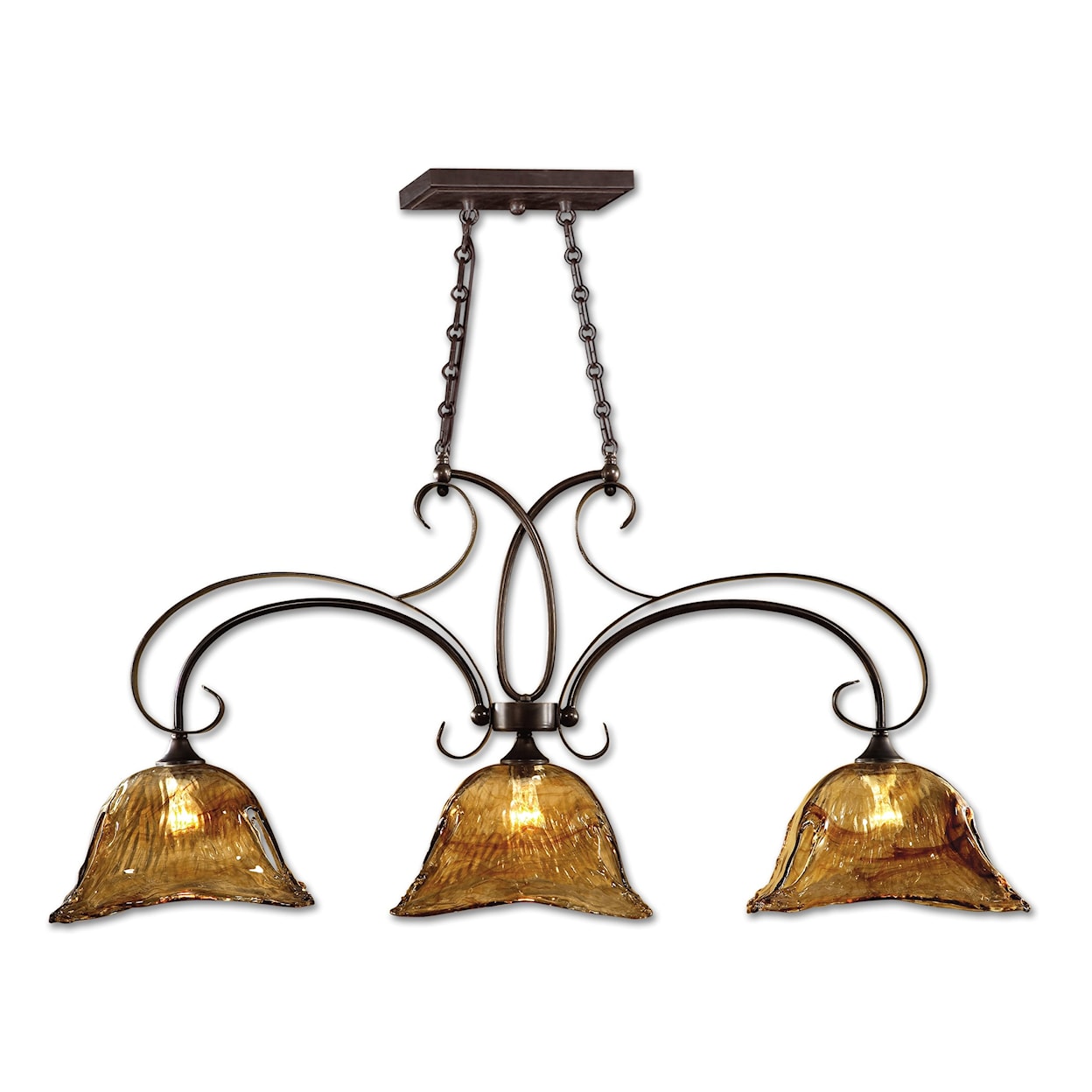 Uttermost Lighting Fixtures - Pendant Lights Vetraio 3-Light Kitchen Island