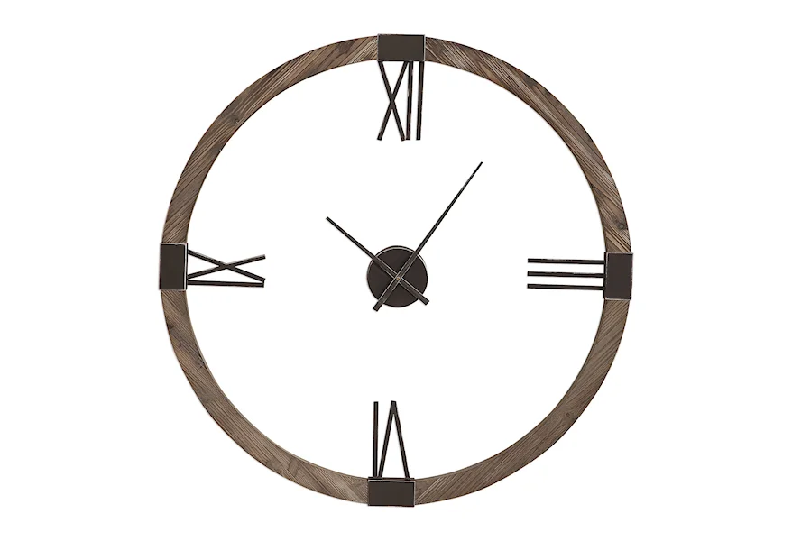 Clocks Marcelo Modern Wall Clock by Uttermost at Miller Waldrop Furniture and Decor