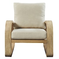Barbora Wooden Accent Chair