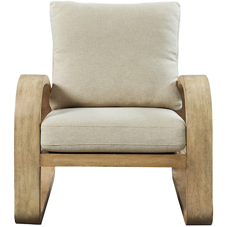 Barbora Wooden Accent Chair