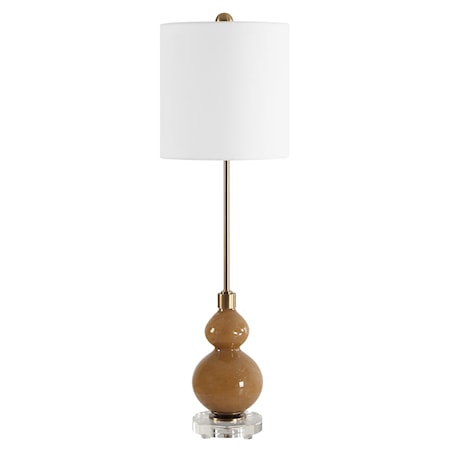 Sienna Caramel Glass Buffet Lamp