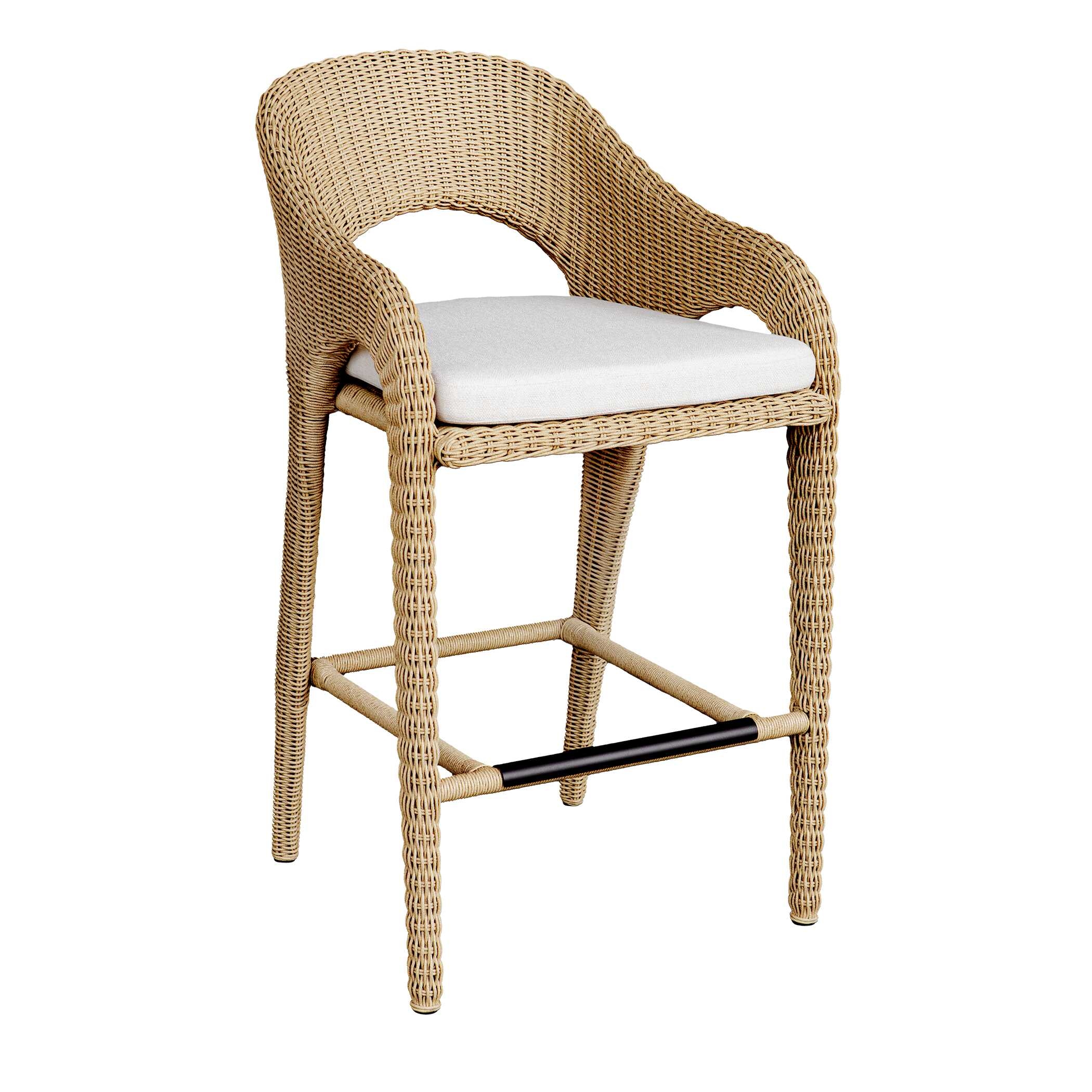Kavali Outdoor Wicker Barstool
