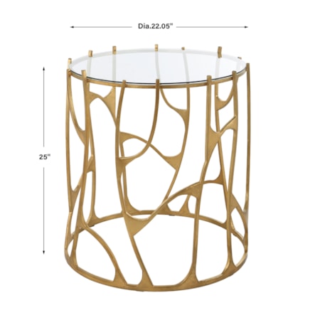 Ritual Round Gold Side Table