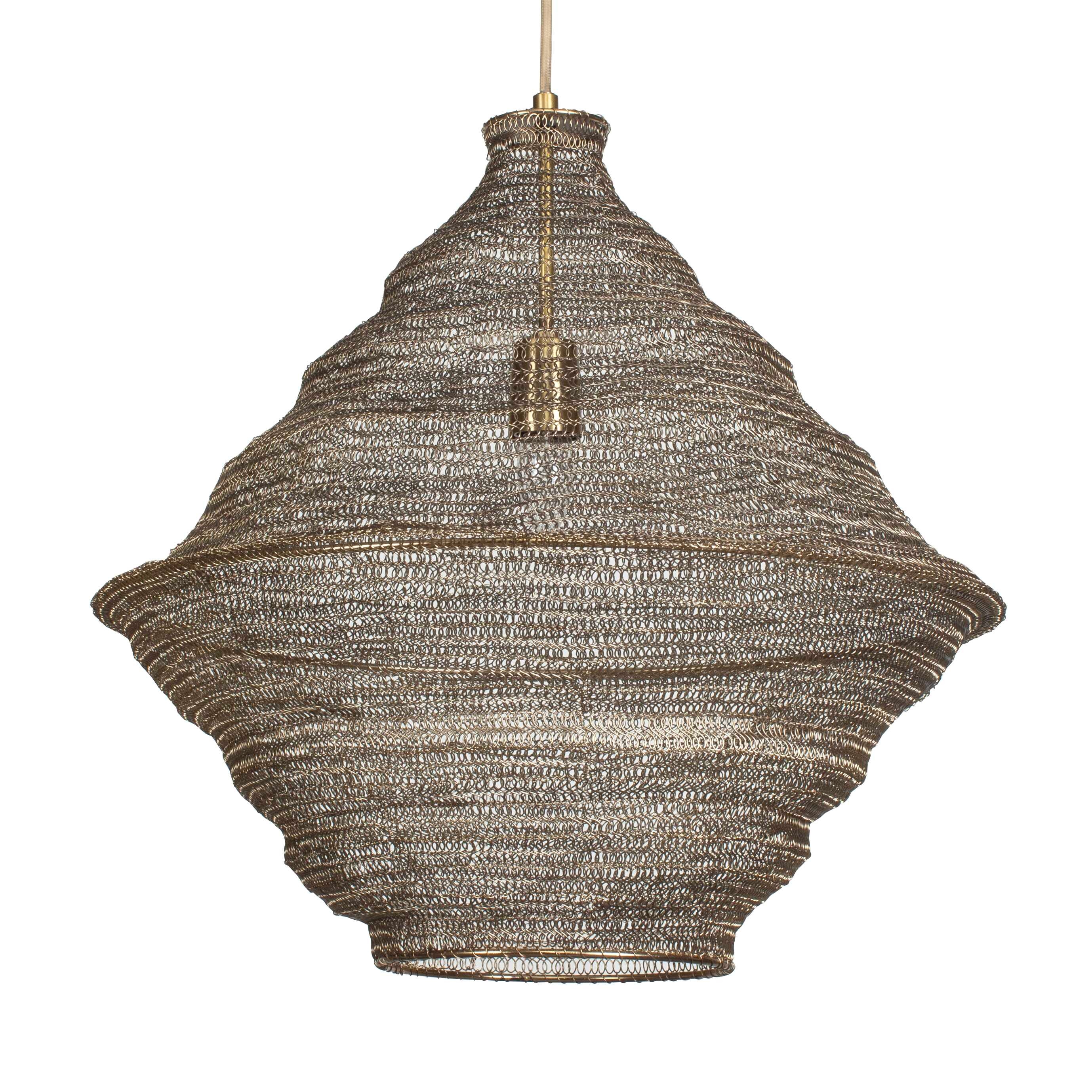 Uttermost Sigh Sigh Woven Brass 1 Light Pendant