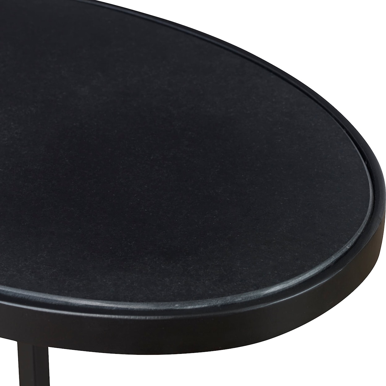 Uttermost Accent Furniture - Occasional Tables Jessenia Black Marble Accent Table