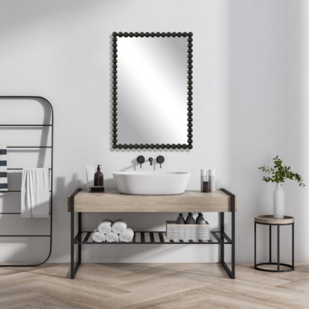 Serna Black Vanity Mirror