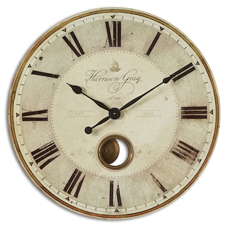 Harrison Gray 30" Wall Clock