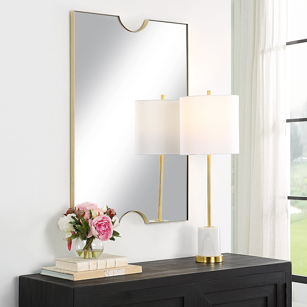 Uttermost Ticket Ticket Gold Vanity Mirror