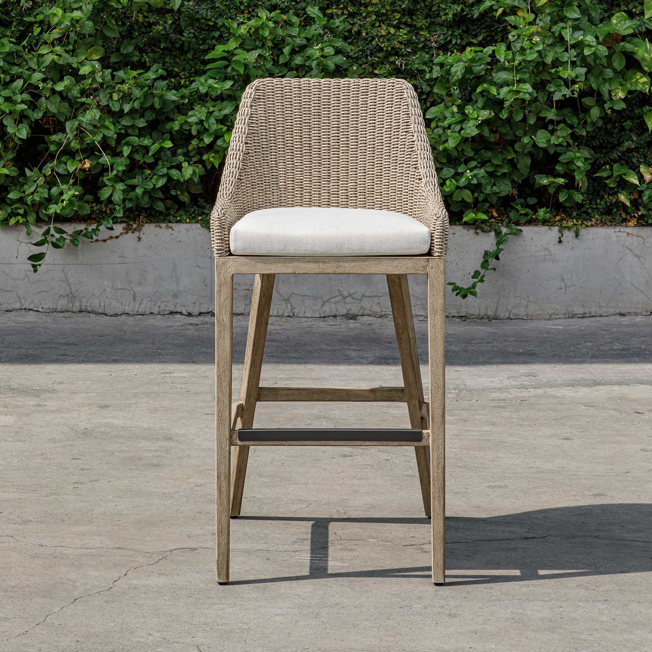 Paloma Outdoor Wicker Bar Stool