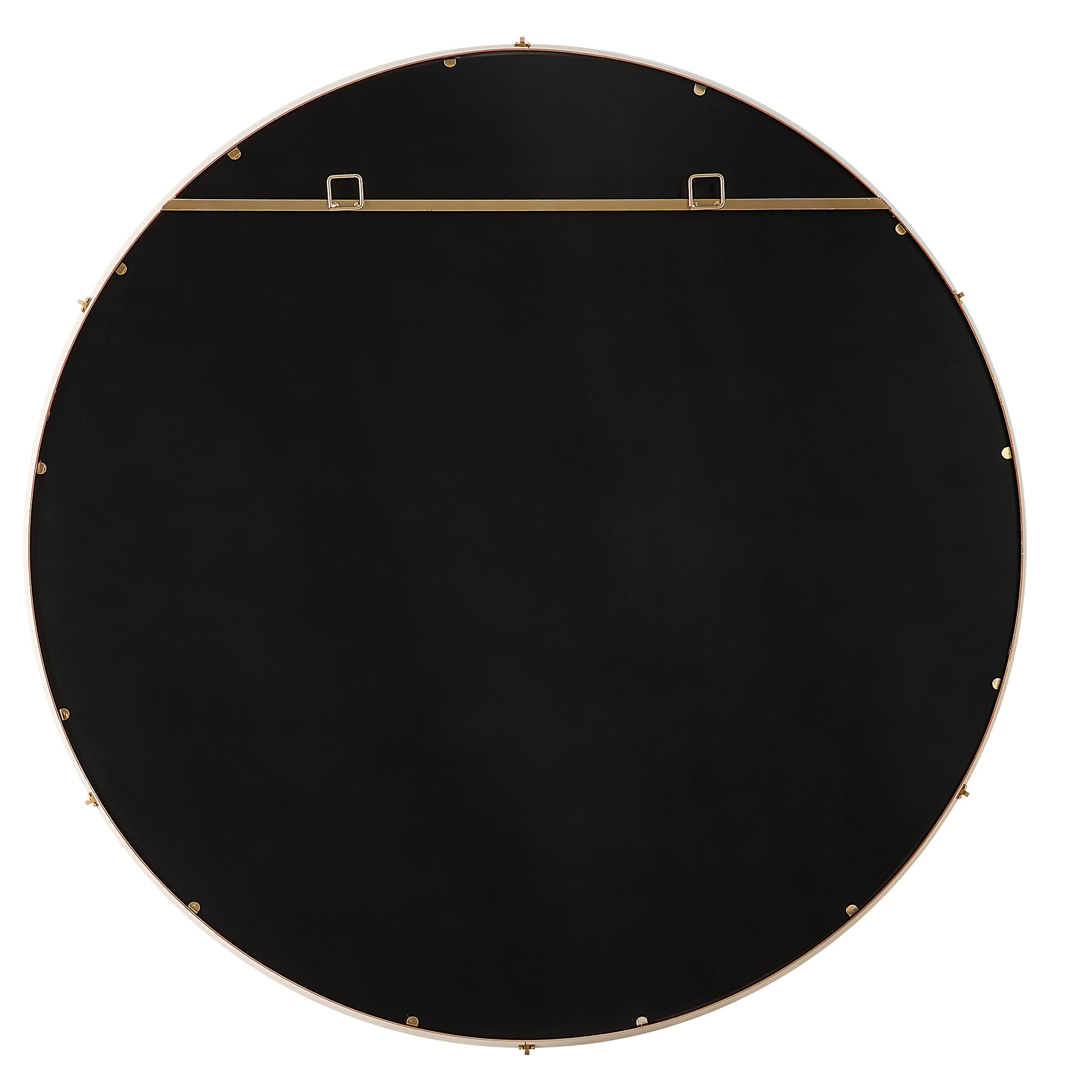 Uttermost Cyprus Cyprus White Round Mirror