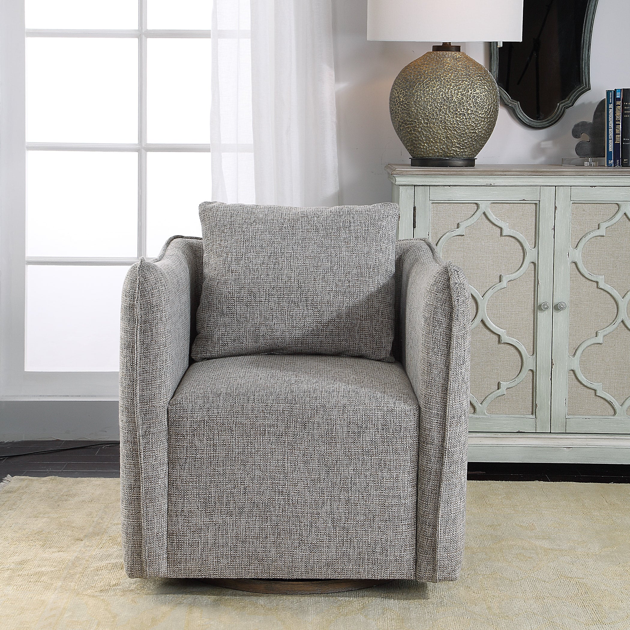Uttermost Accent Furniture - Accent Chairs Swivel Chair