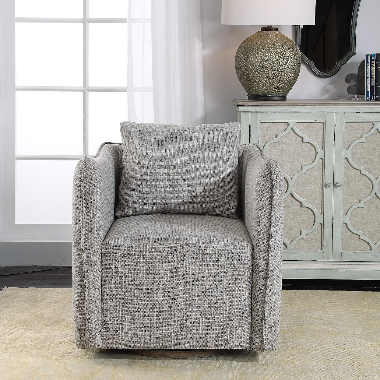 Uttermost Accent Furniture - Accent Chairs Swivel Chair