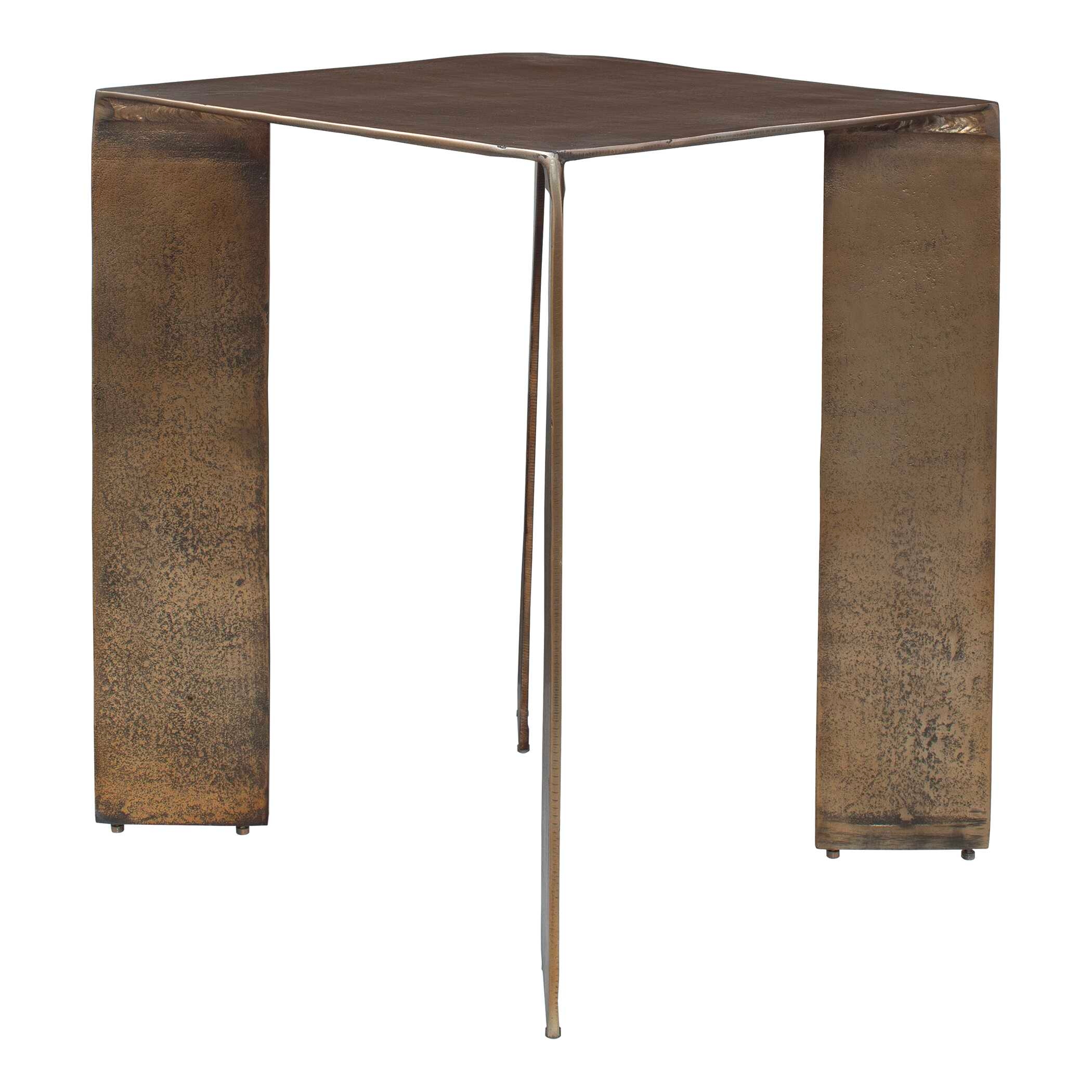 Reade Brass Outdoor Accent Table
