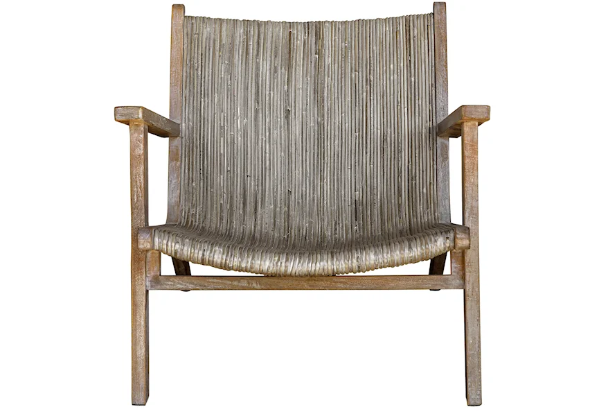 Accent Furniture - Accent Chairs Aegea Rattan Accent Chair by Uttermost at Swann's Furniture & Design