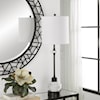 Uttermost Alliance Buffet Table Lamp with White Lamp Shade