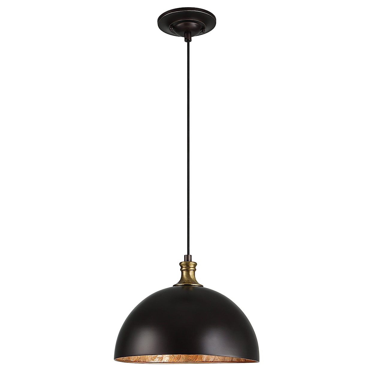 Uttermost Lighting Fixtures - Pendant Lights Uttermost Placuna 1 Light Bronze Pendant