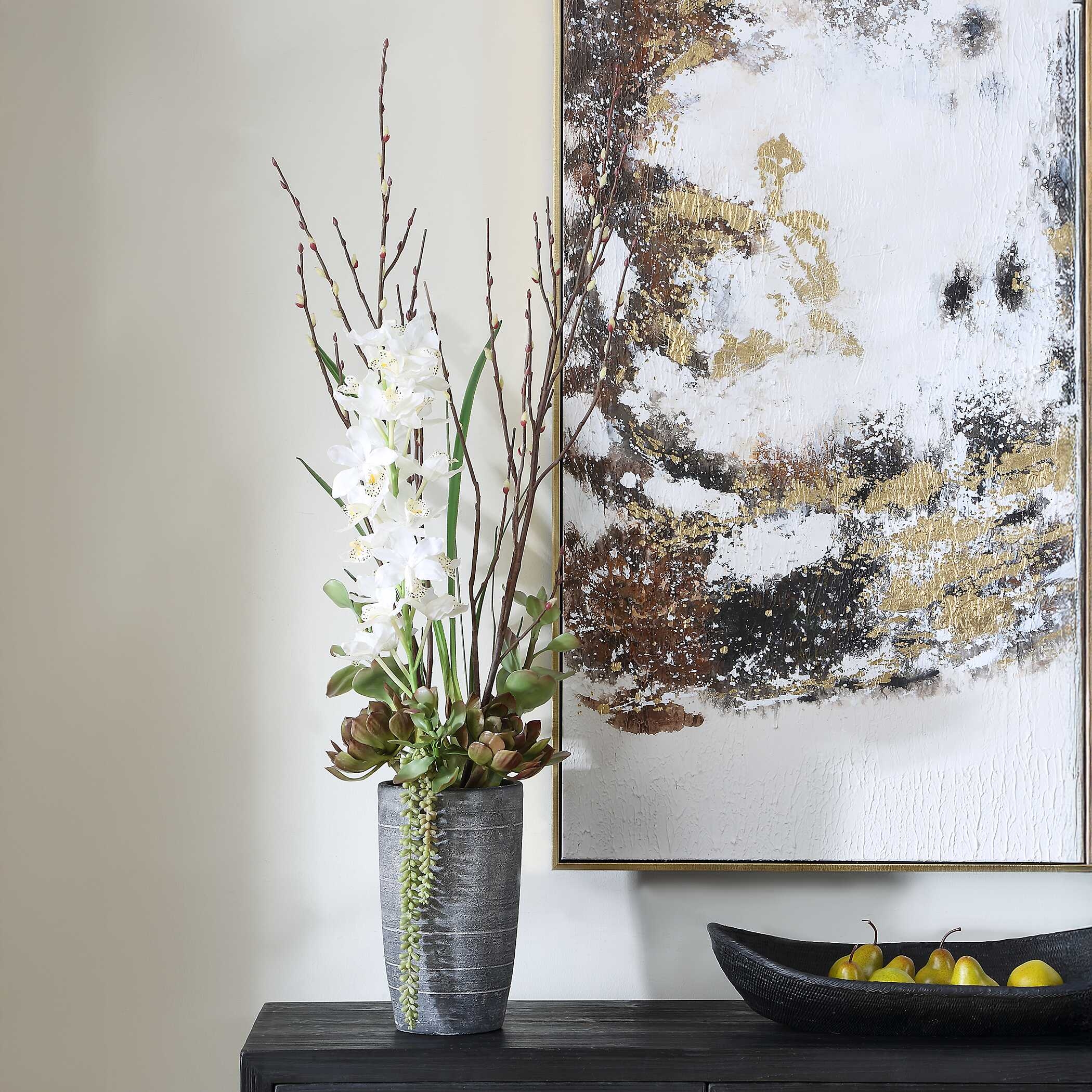 Uttermost Eterna Orchid Eterna Orchid Centerpiece & Vase