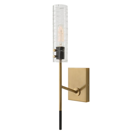 Telesto 1 Light Brass Sconce