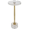 Uttermost Groove Groove Crystal Drink Table