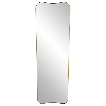 Belvoir Large Antique Brass Mirror