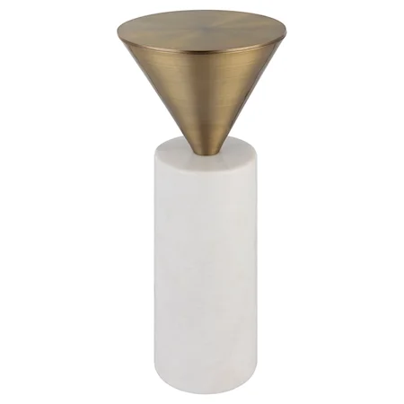 Top Hat Brass Drink Table