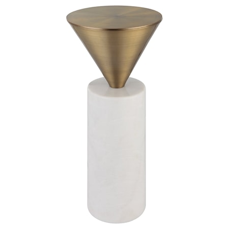 Top Hat Brass Drink Table