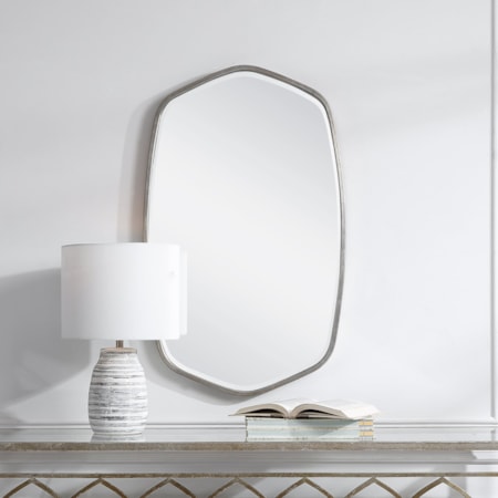 Duronia Brushed Silver Mirror