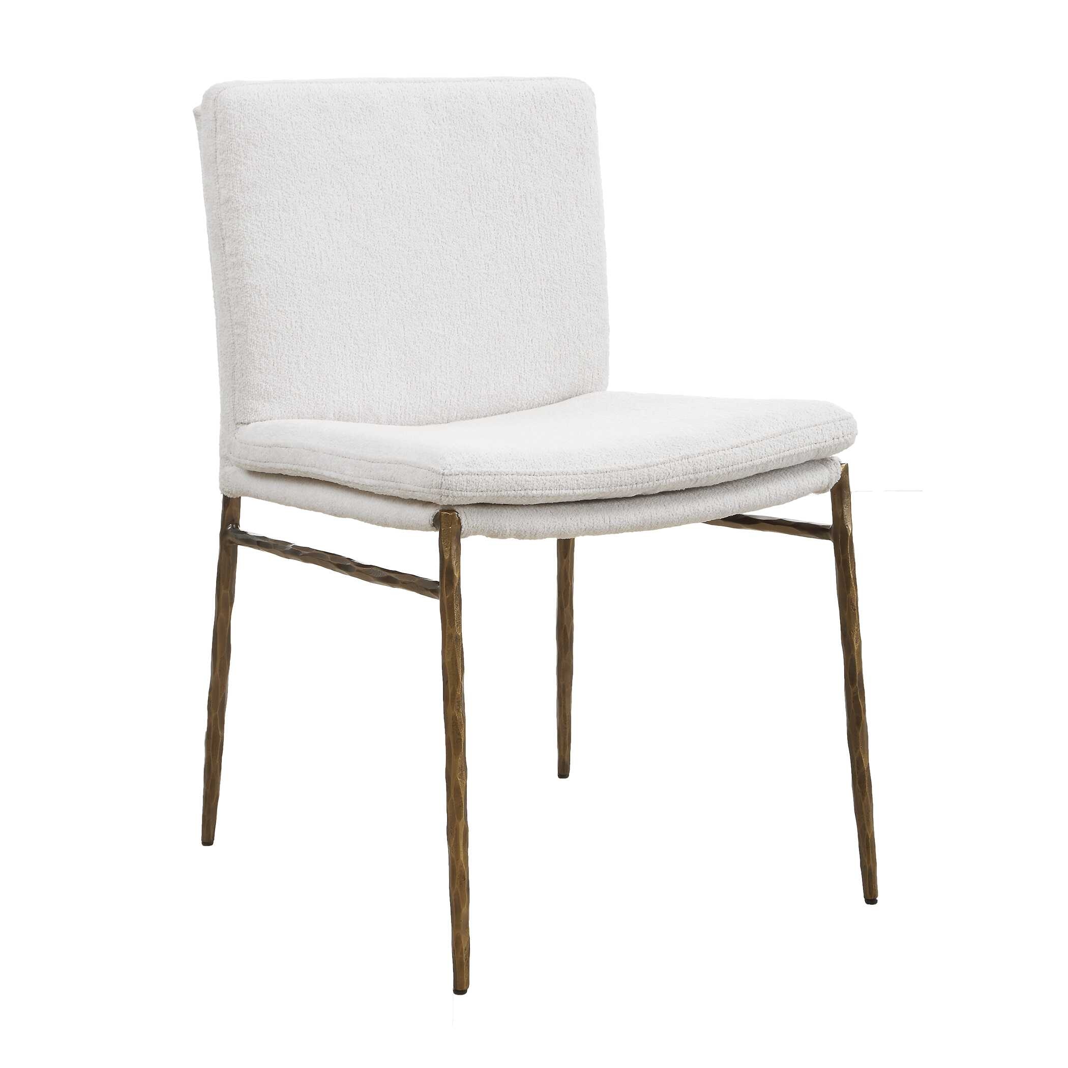 Ascend Textured White Dining Chair