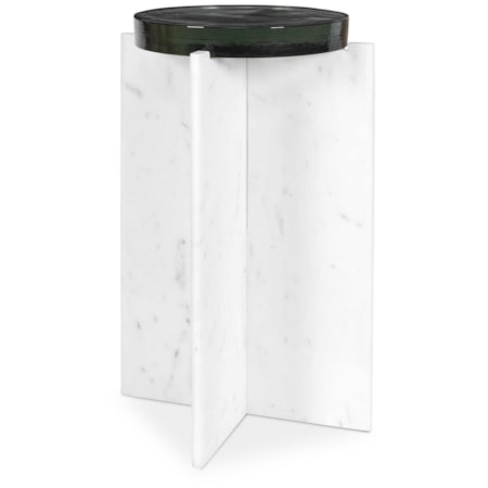 Olina Marble Outdoor Accent Table