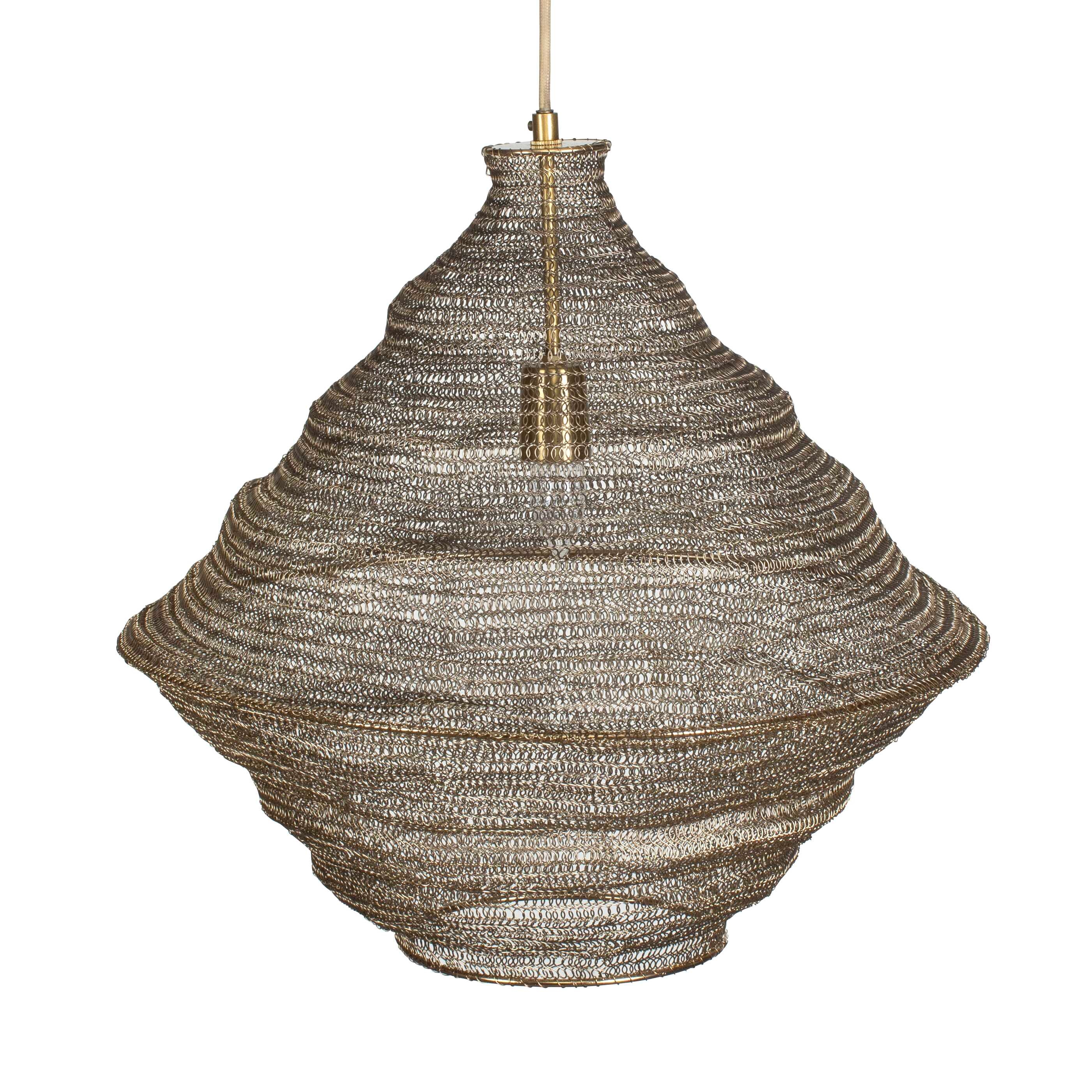 Uttermost Sigh Sigh Woven Brass 1 Light Pendant