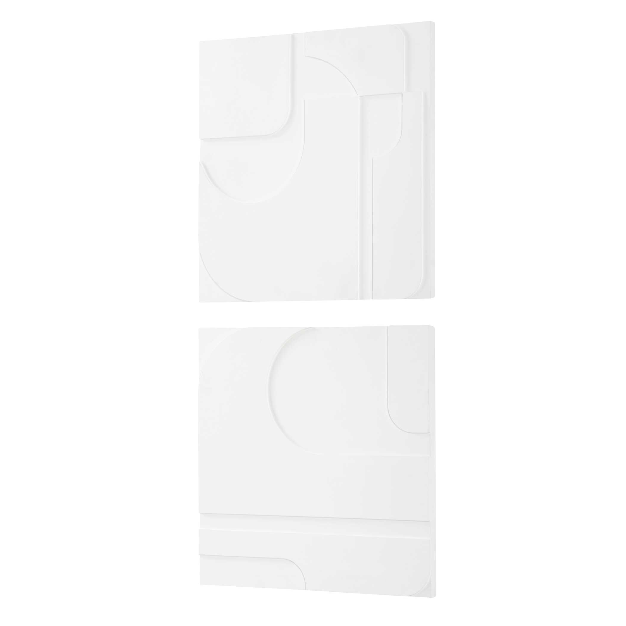 Uttermost Contours Contours White Wall Decor