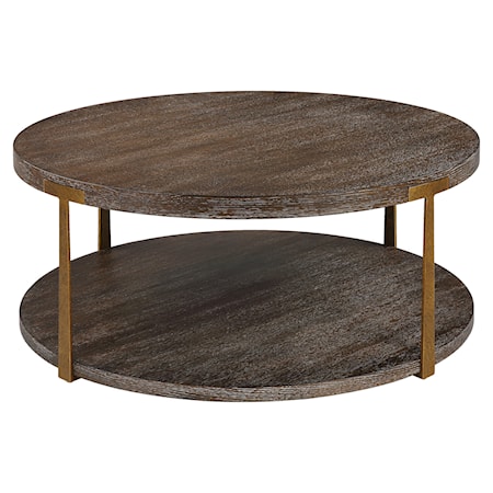 Palisade Round Wood Coffee Table