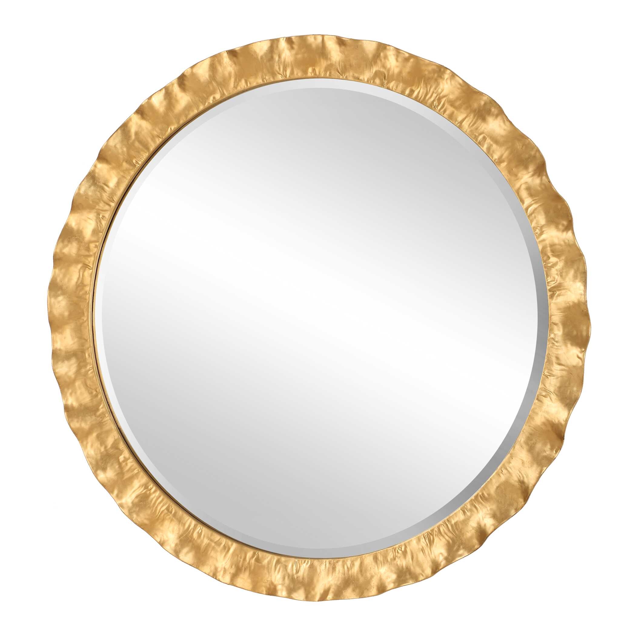 Haya Round Gold Mirror