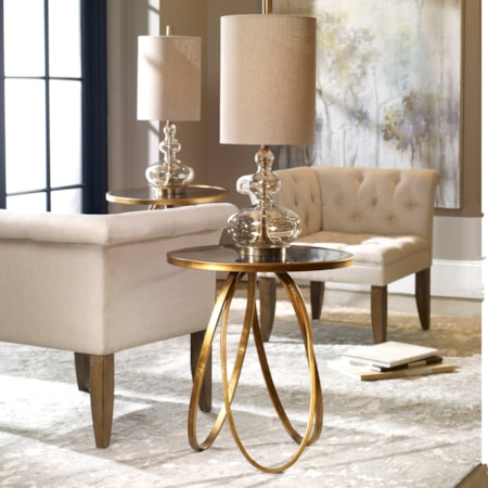 Montrez Gold Accent Table