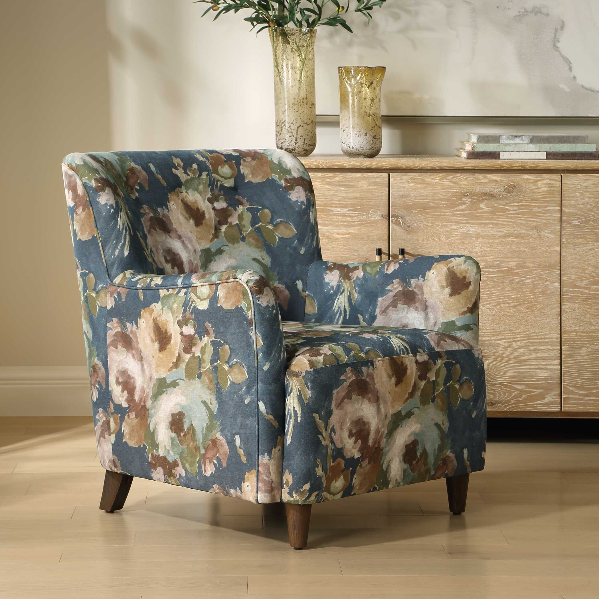 Uttermost Lainey Lainey Floral Upholstered Armchair
