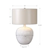 Uttermost Table Lamps Georgios Textured Ceramic Lamp