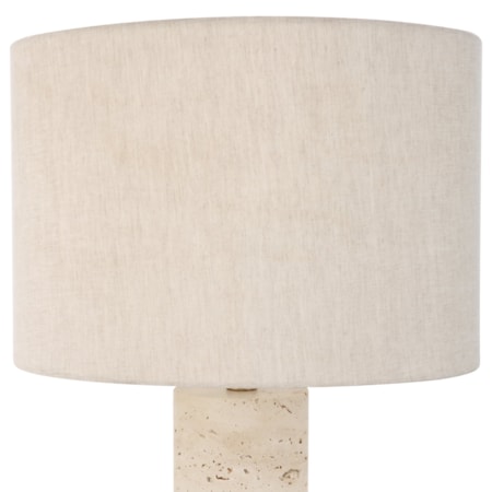 Gravitas Elegant Brass &amp; Stone Lamp