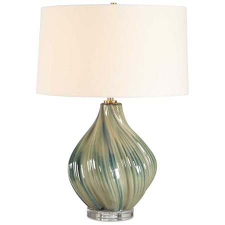 Tausha Green Table Lamp