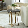 Uttermost Unite Unite Brass Leg Wood Side Table