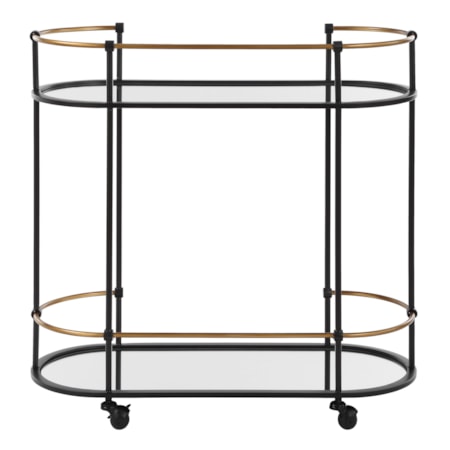 Andre Iron Bar Cart