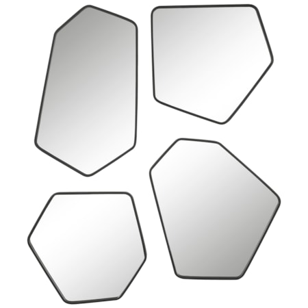 Linneah Black Mirrors Set/4